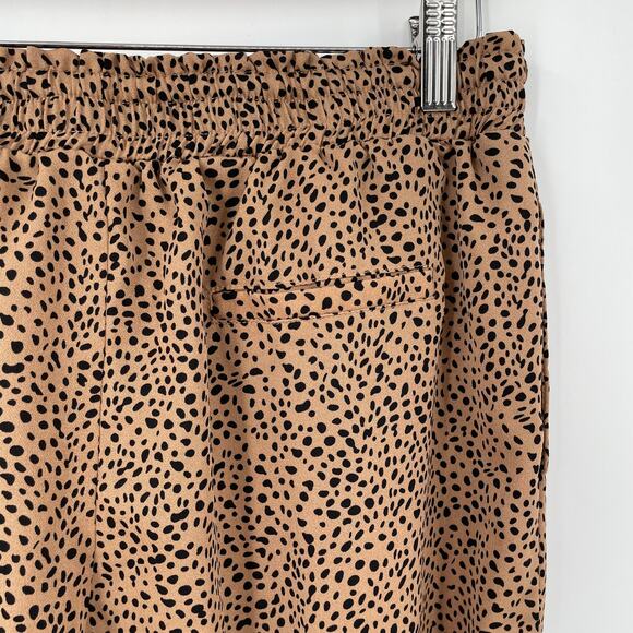 Ellison Leopard Print Joggers Size Large Lightweight - Picture 2 of 11